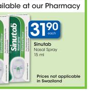 Sinutab Nasal Spray-15ml Each