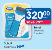 Scholl Electronic Foot File-Each