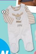 Clicks Made 4 Baby Unisex 2 Piece Dungarees Set