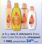 Johnson's Baby Hair Care Products-Each