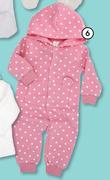 Clicks Made 4 Baby Girl's Sleepsuit With Hoodie