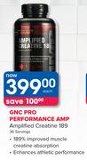 GNC Pro Performance AMP Amplified Creatine 189 36 Servings-Each
