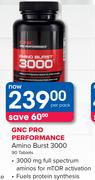 GNC Pro Performance Amino Burst 3000 90 Tablets-Per Pack