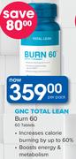 GNC Total Lean Burn60 60 Tablets-Per Pack