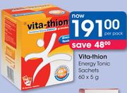 Vita-Thion Energy Tonic Sachets-60x5g Per Pack
