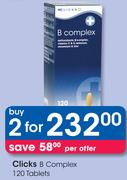 Clicks B Complex 120 Tablets-For 2