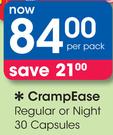CrampEase Regular Or Night 30 Capsules-Per Pack