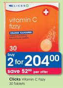 Clicks Vitamin C Fizzy 30 Tablets-For 2