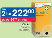 Clicks Spirulina 180 Tablets-For 2