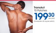 TransAct 10 Patches-Per Pack
