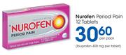 Nurofen Period Pain 12 Tablets-Per Pack