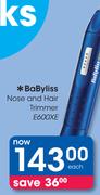 BaByliss Nose And Hair Trimmer E600XE