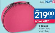 Clicks Round Hard Vanity Bag