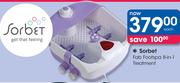 Sorbet Fab Foot Spa 8 In 1 Treatment