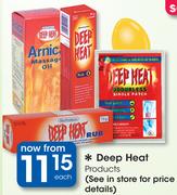 Deep Heat Products-Each