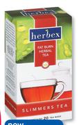 Herbex Slimmers Detox Tea 20 Teabags-Each