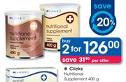 Clicks Nutritional Supplement-2 x 400g