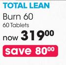 GNC Total Lean Burn 60-60 Tablets