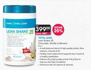 GNC Total Lean Lean Shake 25 Chocolate, Vanilla or Banana-830g