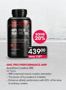 GNC Pro Performance AMP Amplified Creatine 189-120 Tablets Per Pack