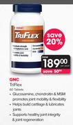GNC TriFlex-60 Tablets Per Pack