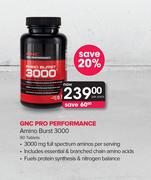 GNC Pro Performance Amino Burst 3000-90 Tablets Per Pack