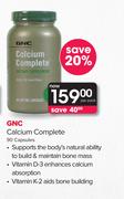 GNC Calcium Complete-90 Capsules Per Pack