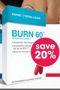GNC Total Lean Burn 60-60 Tablets