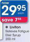 Liviton Relieves Fatigue Elixir Syrup-200ml