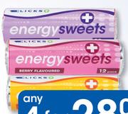 Clicks 12 Energy Sweets-Any 4