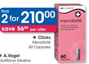 Clicks Menoforte-2x60 Capsules