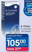 Clicks B Complex-120 Tablets Per Pack