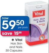 Vital Hair, Skin And Nails-30 Capsules Per Pack