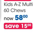 Vital Kids A-Z Multi 60 Chews-Per Pack