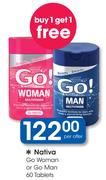 Nativa Go Woman Or Go man 60 Tablets