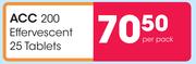 ACC 200 Effervescent-25 Tablets Per Pack