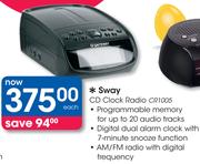 Sway CD Clock Radio CR1005