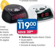 Safeway Radio Alarm Clock-Each