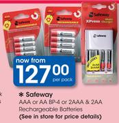 Safeway AAA Or AA BP-4 Or 2AAA & 2AA Rechargeable Batteries-Per Pack