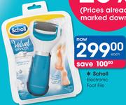 Scholl Electronic Foot File-Each