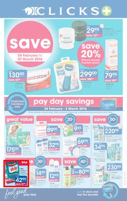 Clicks : Save (24 Feb - 22 Mar 2016), page 1