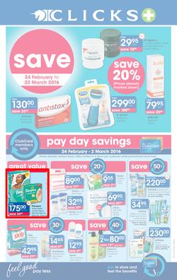 Clicks : Save (24 Feb - 22 Mar 2016), page 1