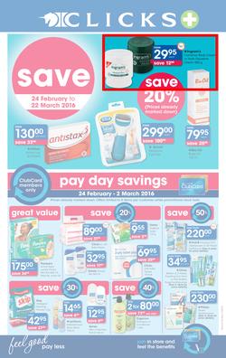 Clicks : Save (24 Feb - 22 Mar 2016), page 1