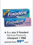 Fixodent Denture Products-Each