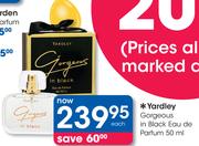 Yardley Gorgeous In Black Eau De Parfum-50ml Each