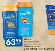 Clicks Sun Protect Kids Or Sports Products-Each