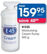 E45 Moisturising Cream Pump-500g Each