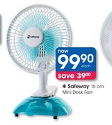 Safeway 15cm Mini Desk Fan