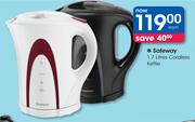Safeway 1.7Ltr Cordless Kettle Each