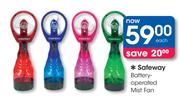 Safeway Battery-Operated Mist Fan Each